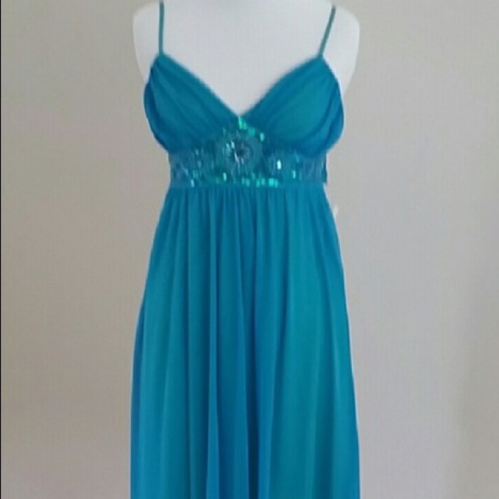 Ocean Mint Floral Dress